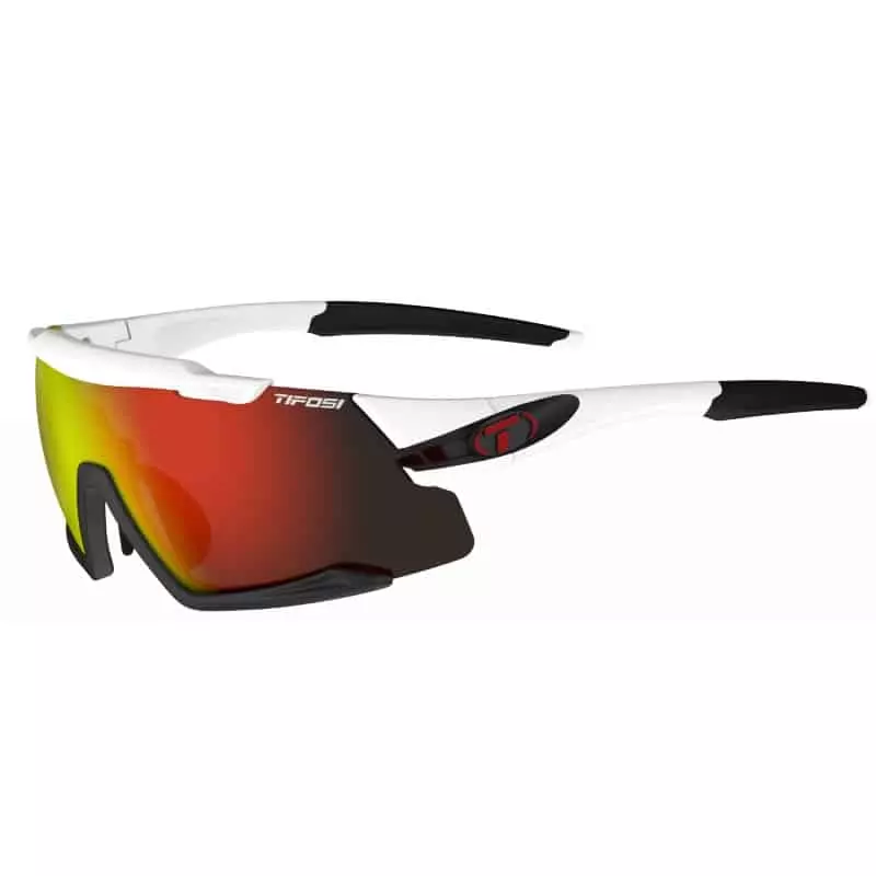 Tifosi Aethon White/Black Clarion Red/AC Red/Clear 1 Tifosi Aethon White/Black Clarion Red/AC Red/Clear